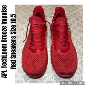 APL TechLoom Breeze Impulse Red Sneakers Size 10.5